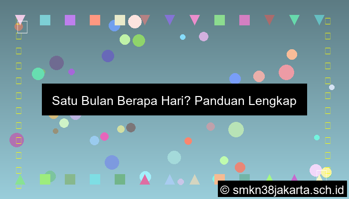 1 Bulan Berapa Hari