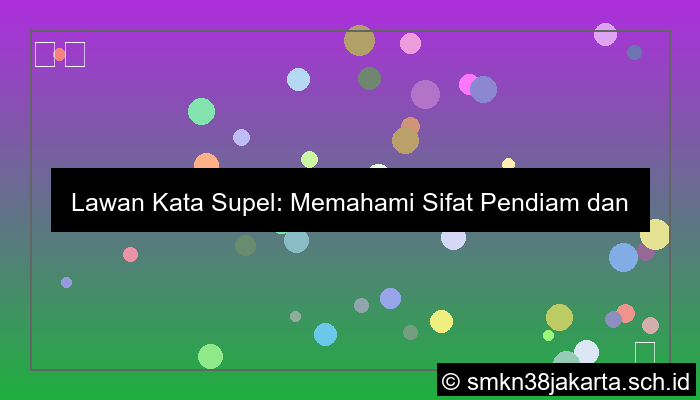 desain antonim supel