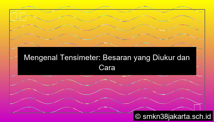 Besaran Yang Diukur Tensimeter