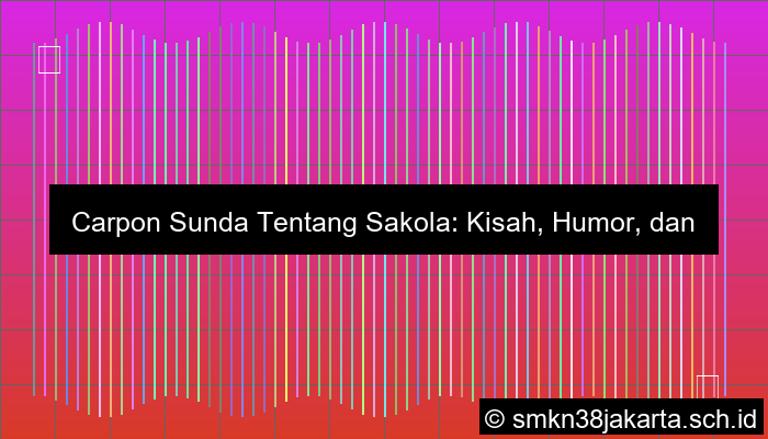 Carpon Sunda Tentang Sakola