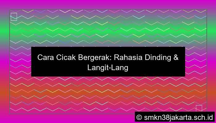Cicak Bergerak Dengan Cara
