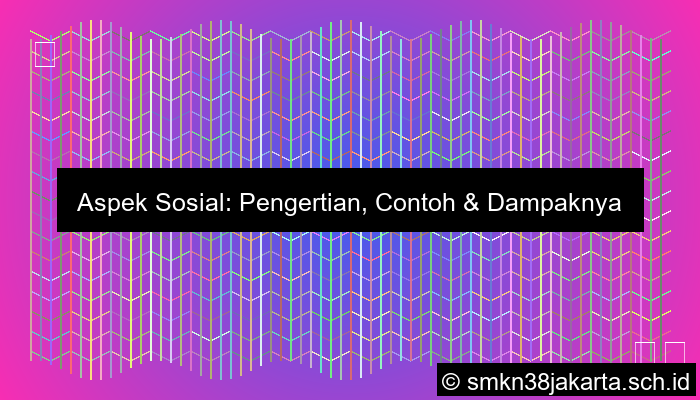 Contoh Aspek Sosial