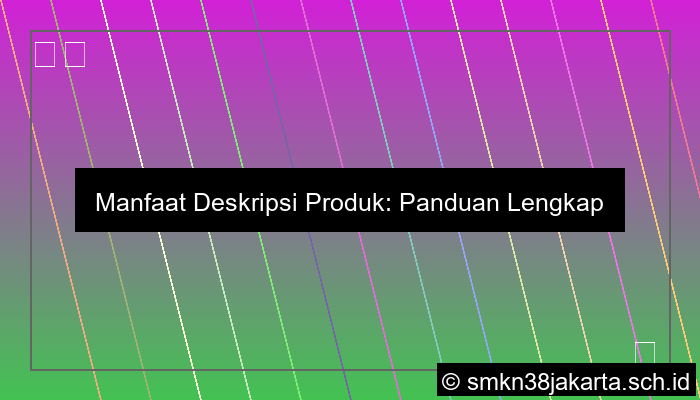 Contoh Deskripsi Manfaat