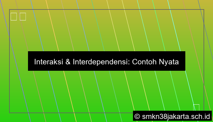 Contoh Interaksi Dan Interdependensi