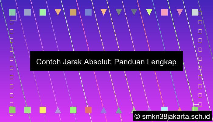 Contoh Jarak Absolut