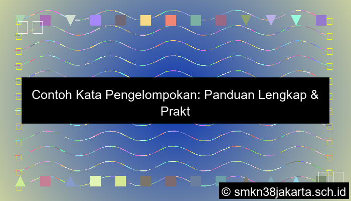 Contoh Kata Pengelompokan