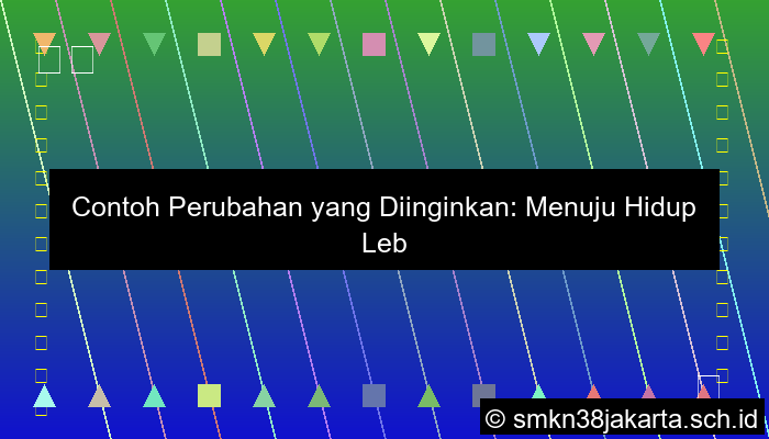 Contoh Perubahan Yang Dikehendaki