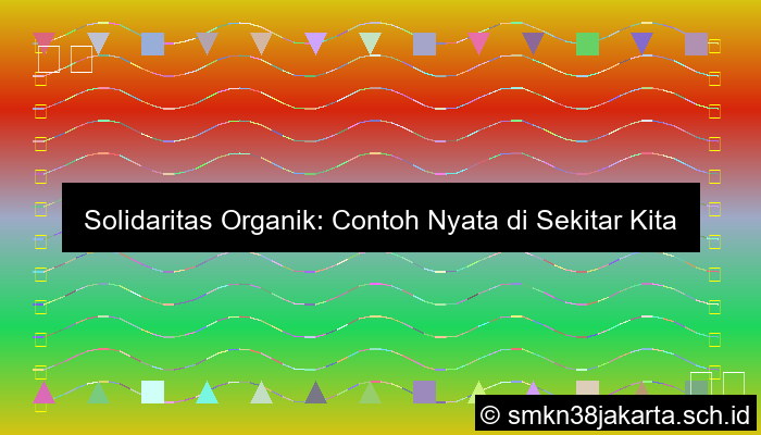Contoh Solidaritas Organik