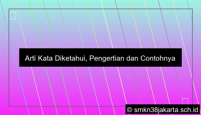 Diketahui
