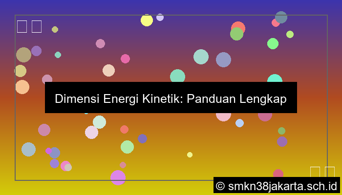 Dimensi Energi Kinetik