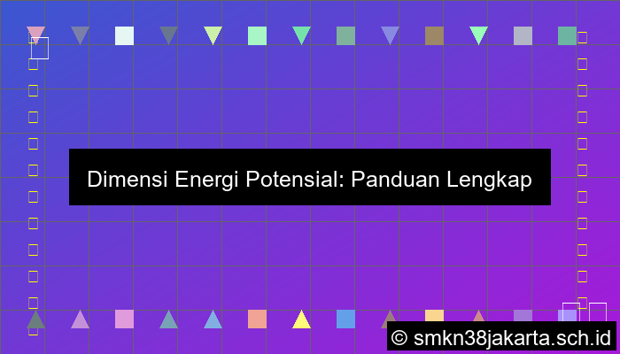 Dimensi Energi Potensial