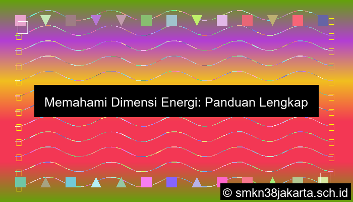 Dimensi Energi