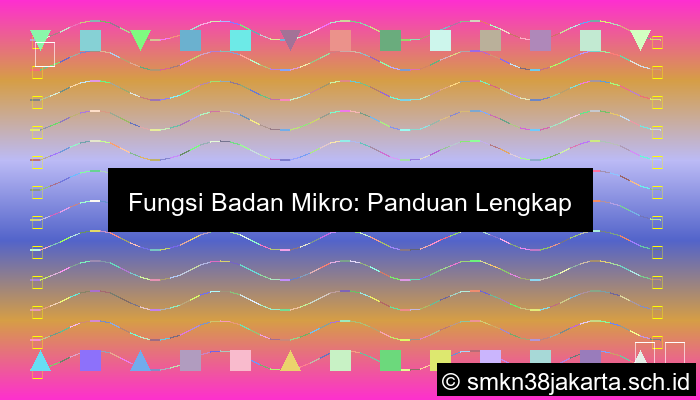 Fungsi Badan Mikro