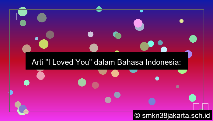 I Loved You Artinya