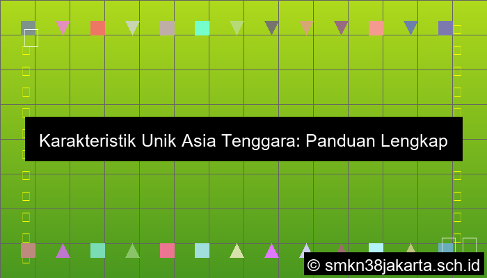Karakteristik Asia Tenggara