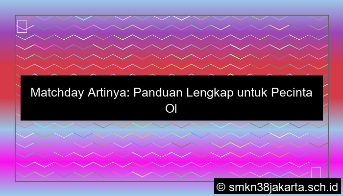 Matchday Artinya