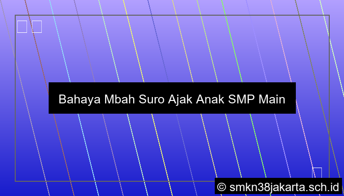 Mbah Suro Ajak Anak Smp Main Slot Online