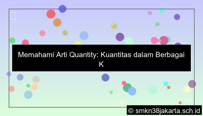 desain quantity adalah