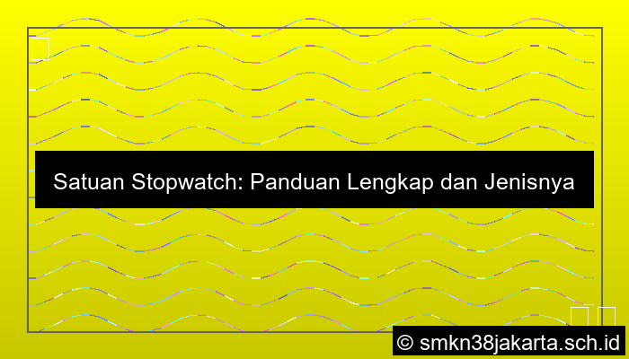 Satuan Stopwatch