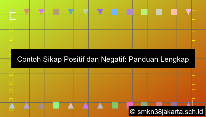 Sebutkan Contoh Sikap
