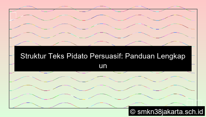Struktur Teks Pidato Persuasif