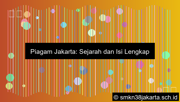 Tuliskan Isi Piagam Jakarta