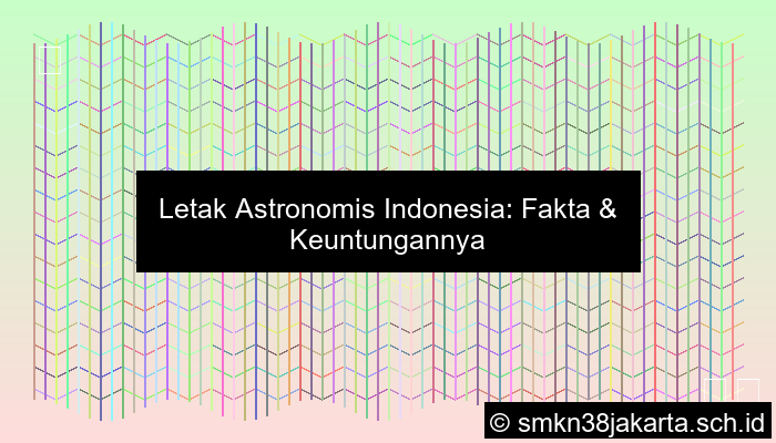 Tuliskan Letak Astronomis Indonesia