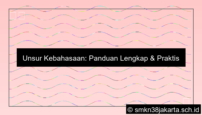 Unsur Kebahasaan