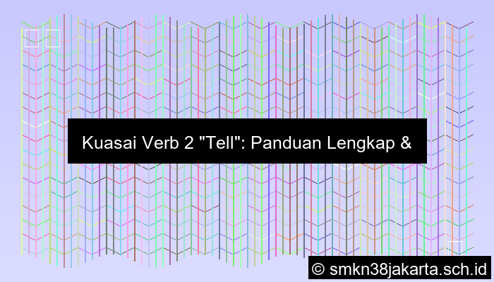 Verb 2 Tell