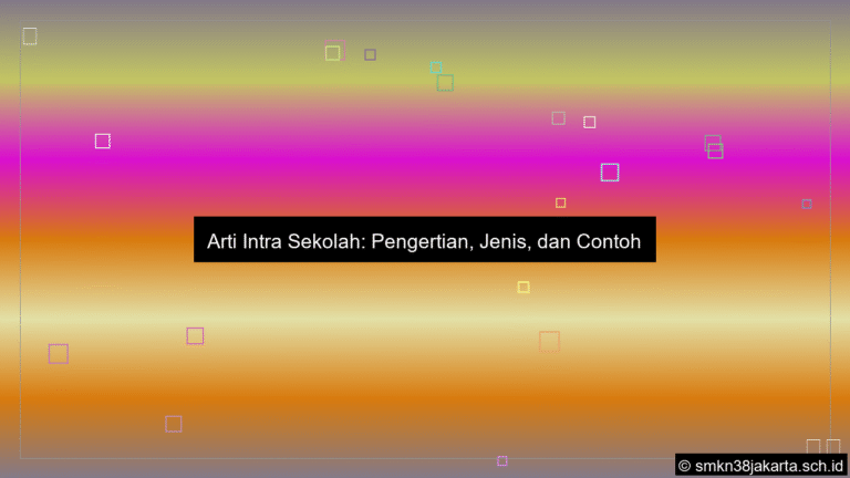 arti intra sekolah