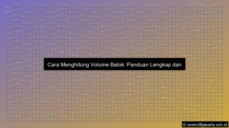 ilustrasi Cara menghitung volume balok
