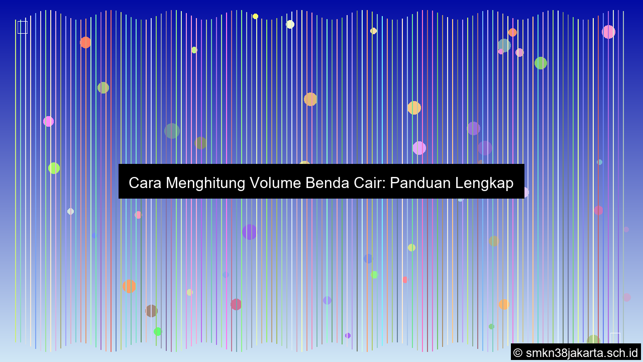 gambar Cara menghitung volume benda cair