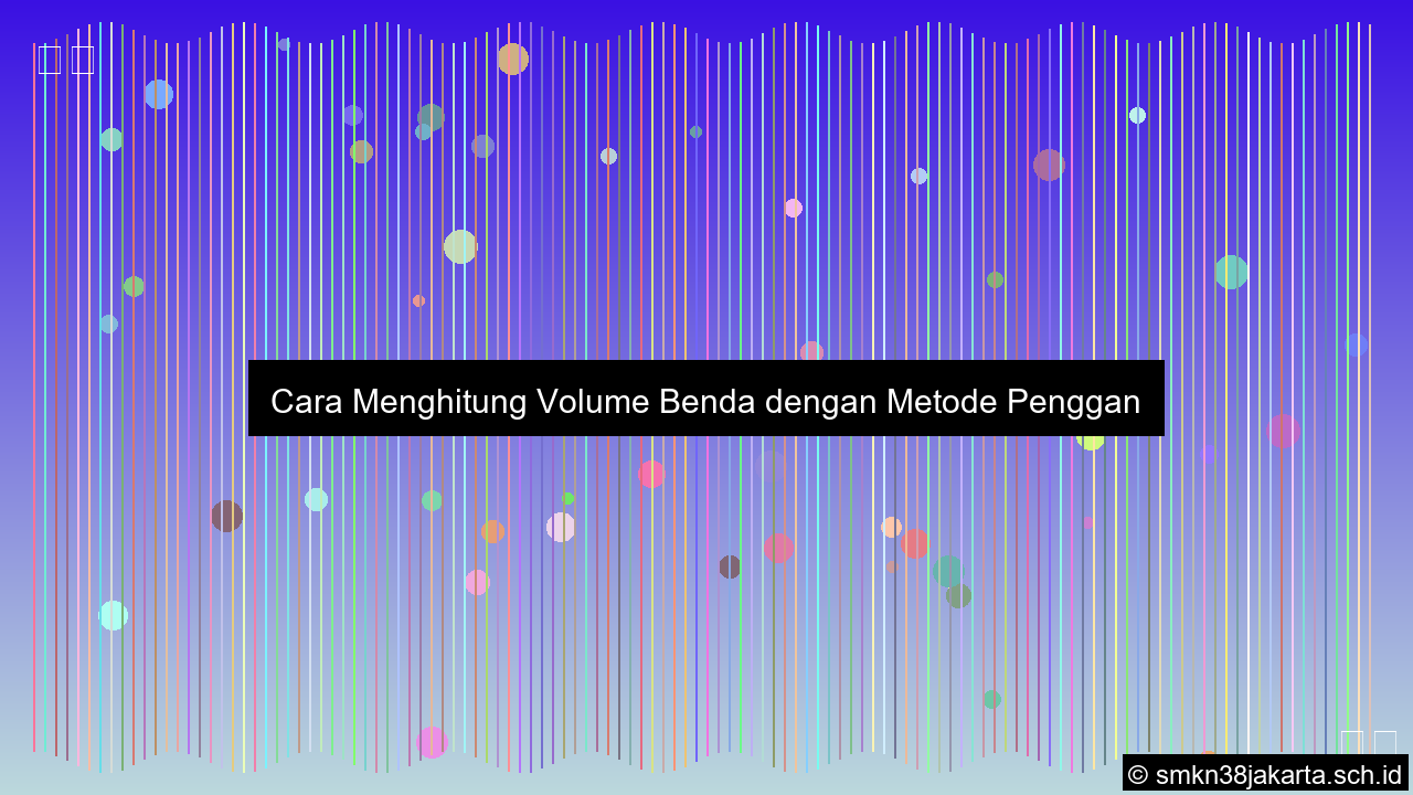 desain Cara menghitung volume benda dengan air