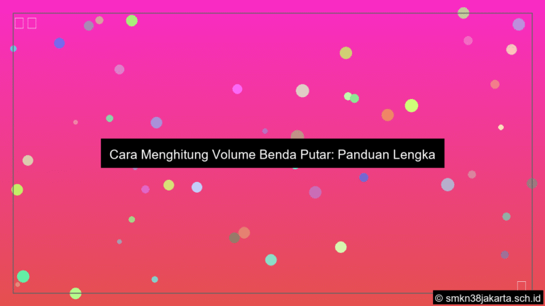desain Cara menghitung volume benda putar