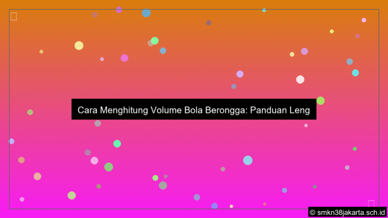 visual Cara menghitung volume bola berongga