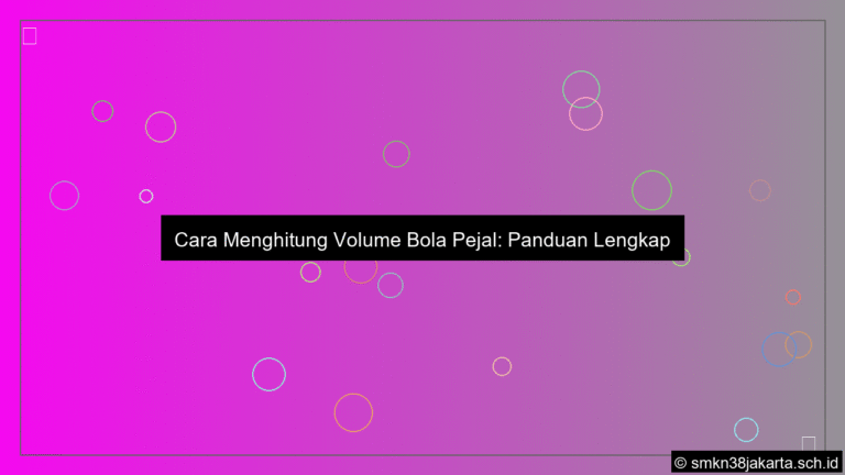 Cara menghitung volume bola pejal