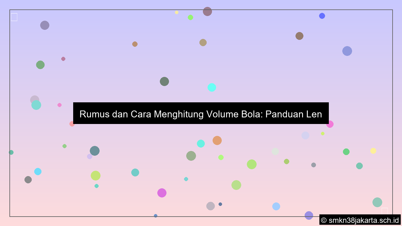 gambar Cara menghitung volume bola