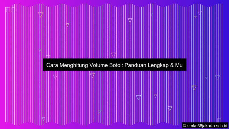 visual Cara menghitung volume botol