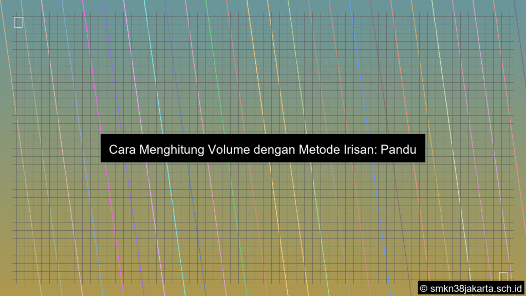 Cara menghitung volume dengan metode irisan