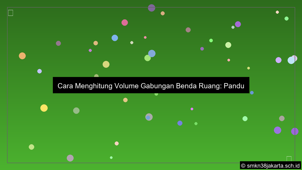 visual Cara menghitung volume gabungan benda ruang