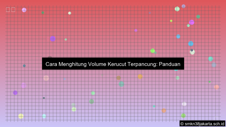 grafik Cara menghitung volume kerucut terpancung