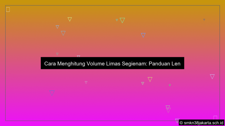 grafik Cara menghitung volume limas segienam