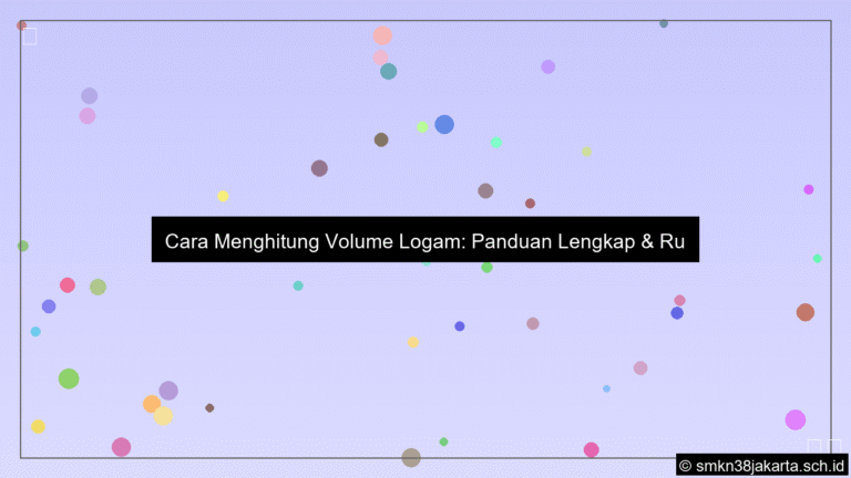 Cara menghitung volume logam