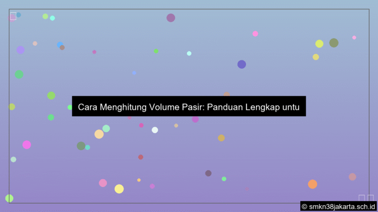 visual Cara menghitung volume pasir