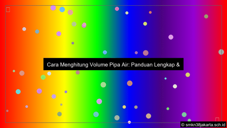 grafik Cara menghitung volume pipa air