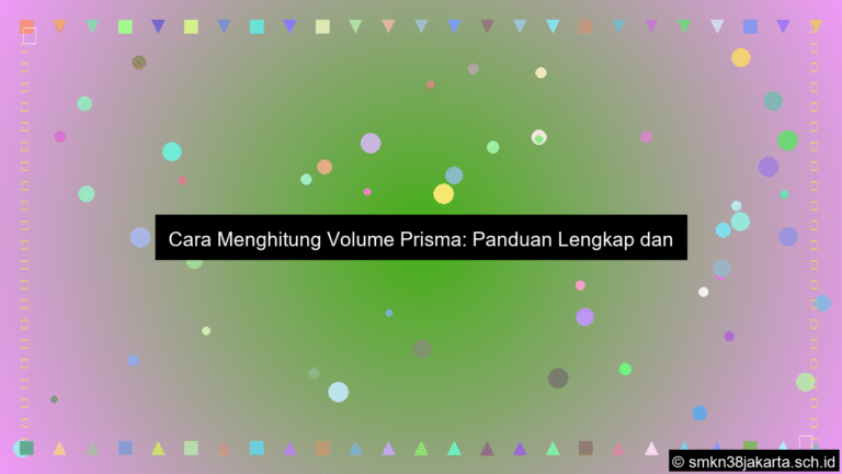 desain Cara menghitung volume prisma