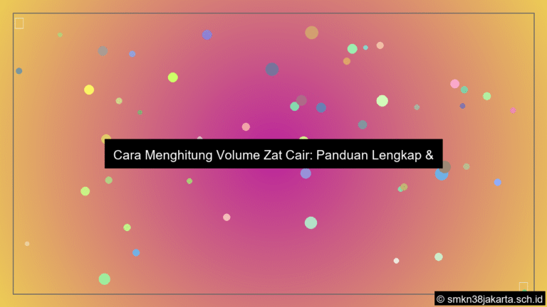 desain Cara menghitung volume zat cair