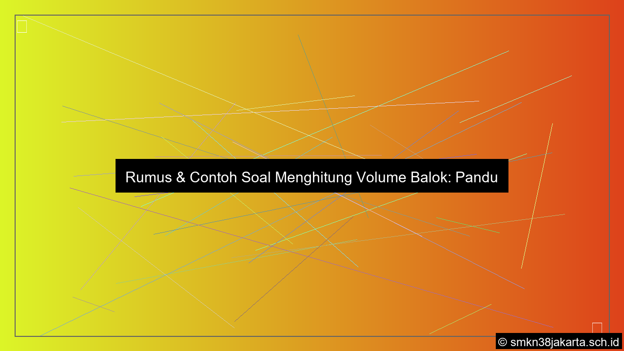visual Contoh soal menghitung volume balok