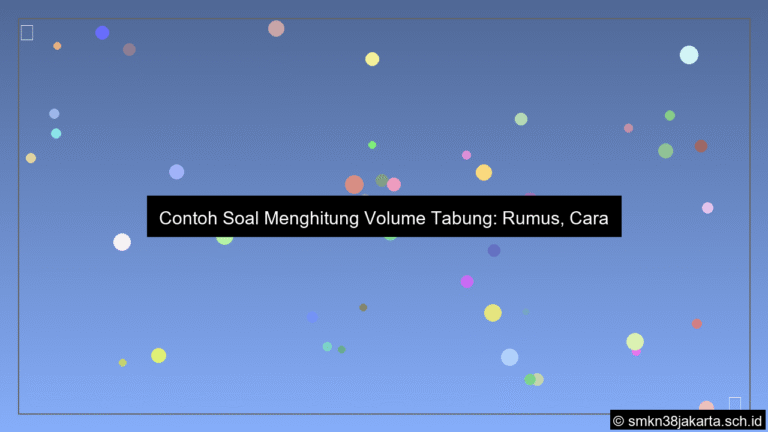 Contoh soal menghitung volume tabung