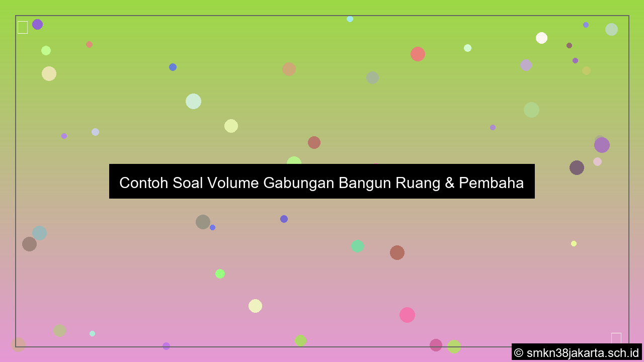 Contoh soal volume gabungan